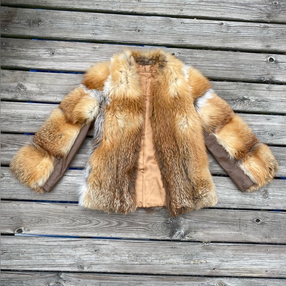 Greta Bast Jackets & Blazers - Genuine Natural Fox Fur Coat By Greta Bast | Measurements In Description